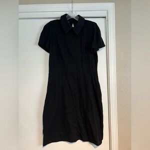 Deandri Black Peter Pan Collar Dress